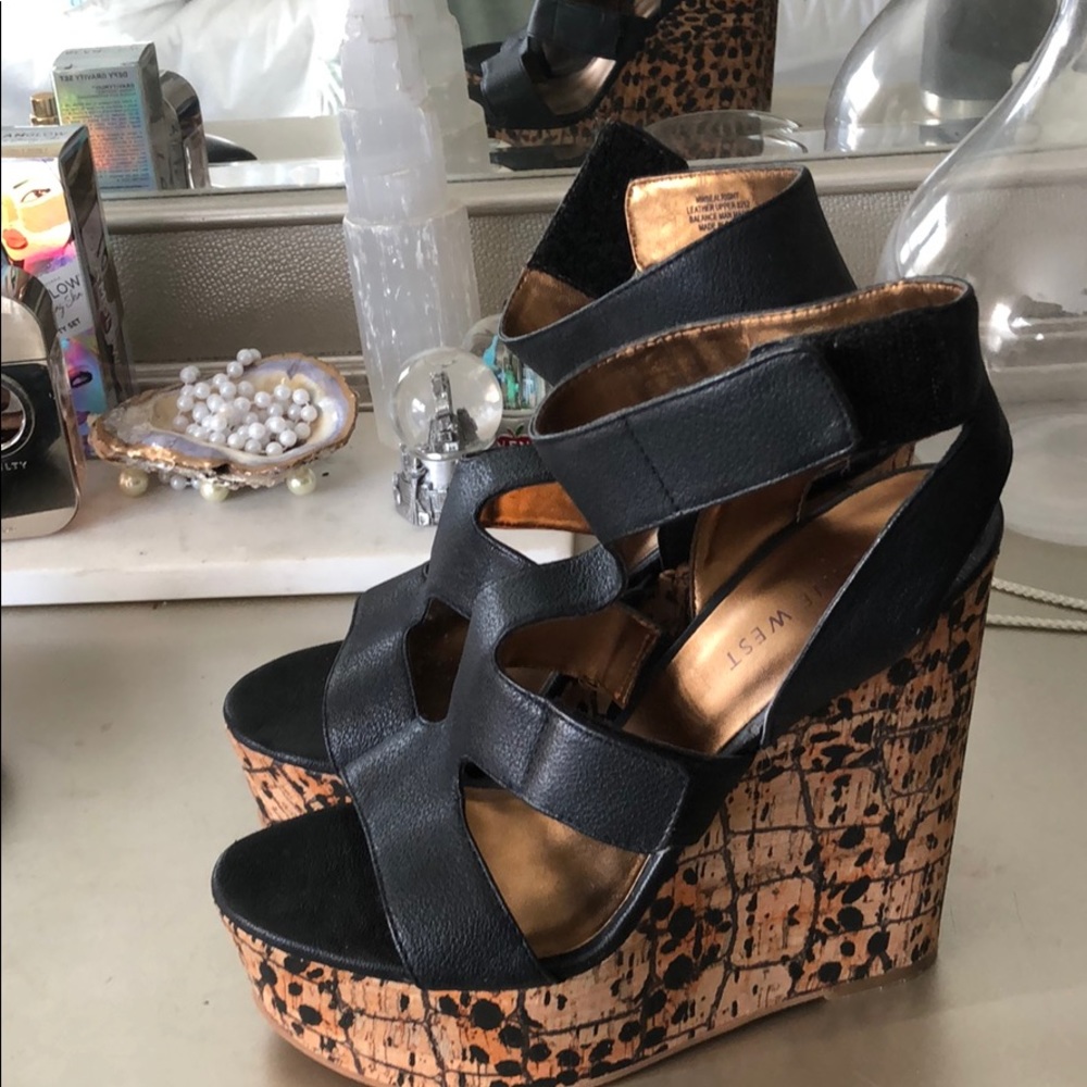 Nine West Cork platform heel